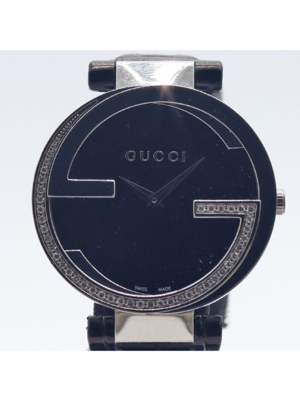 Gucci Interlocking G Black Dial Watch